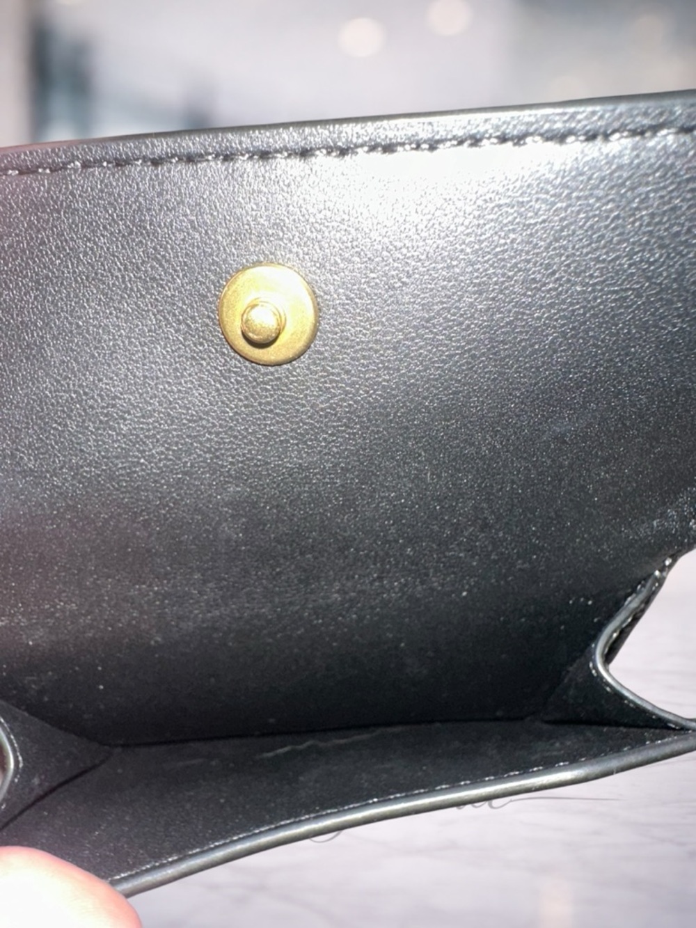 Authentic Coach Pebbled Black Leather wallet- FREE COA - Picture 7 of 7